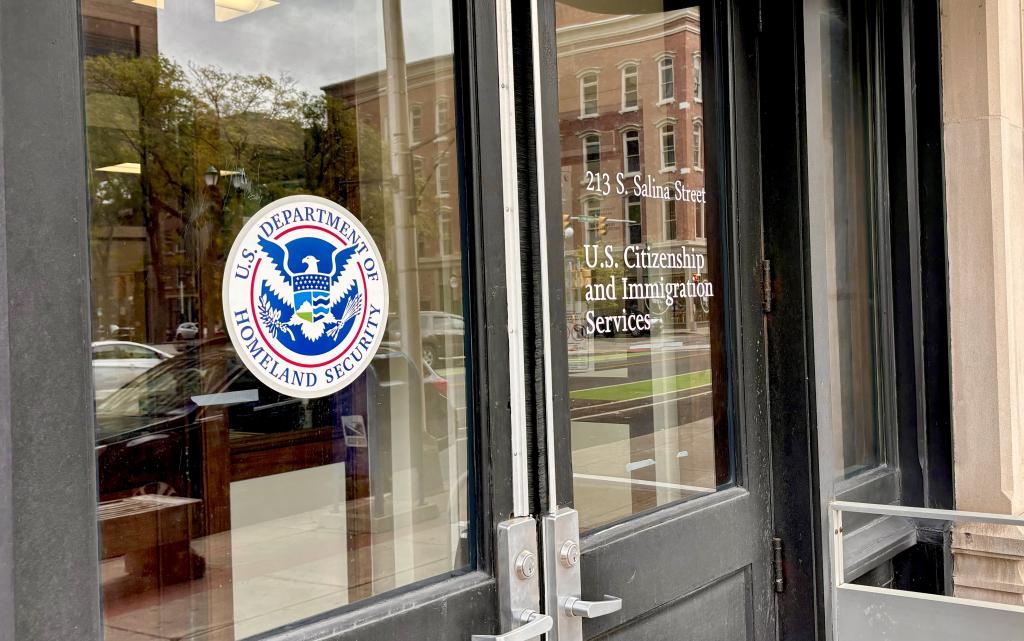 The U.S. Citizenship and Immigration Services (USCIS) field office in downtown Syracuse, New York. 