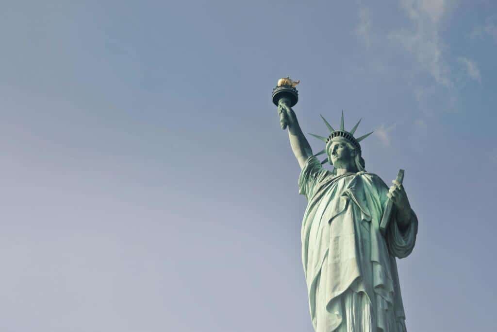 The Statue of Liberty, New York City.